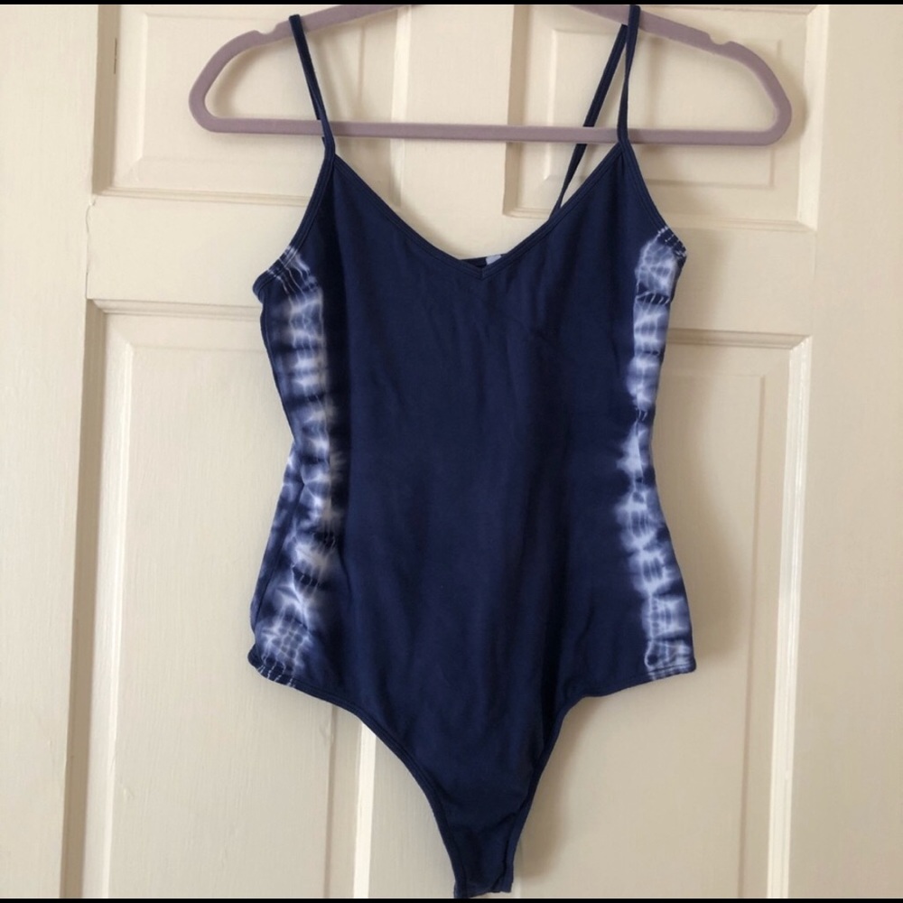 Pacsun Blue Tie Dye Bodysuit